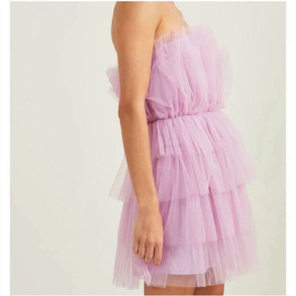 Altar’d State Giselle Tulle Tiered Dress – Soft Lilac – Size Small – NWT - Picture 3 of 11